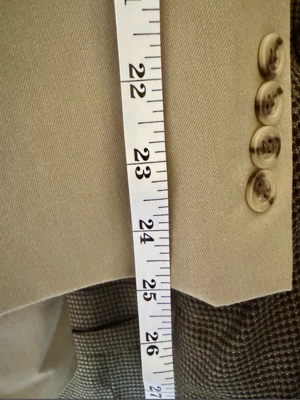 Tommy Hilfiger Tan Wool Sport Coat Blazer 42R Beige 2 Button Classic - Picture 5 of 14